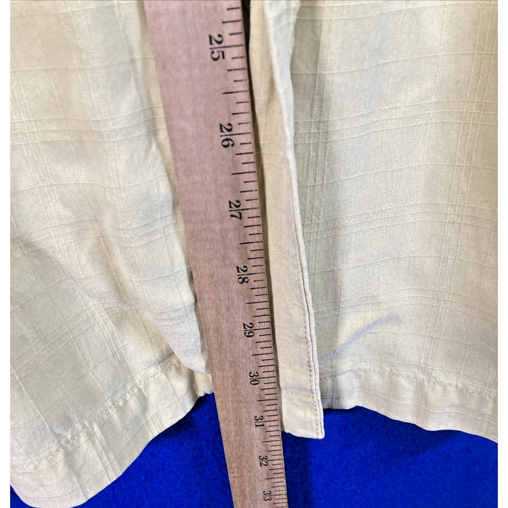 Tommy Bahama Shirt Mens XL Ivory 100% Polynosic Rayon Embroidered Golf Back - Picture 8 of 16